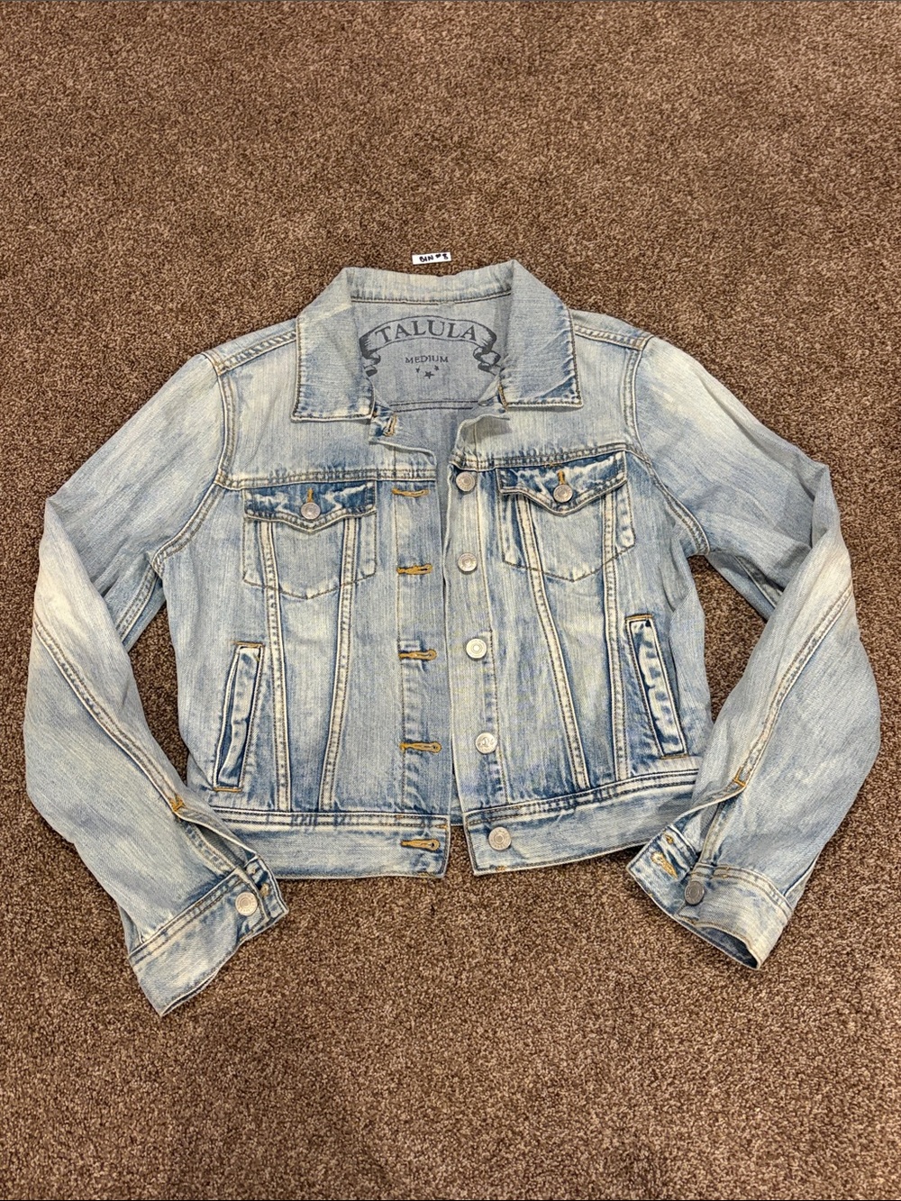 Talula Light Blue Washed Denim Jacket
